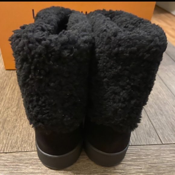 NEW LOUIS VUITTON SNOWDROP FLAT ANKLE BOOT SZ39/9 - Picture 4 of 11